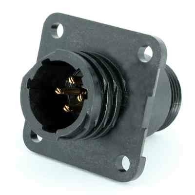 Panel Mounted Receptacle 4 x Pin