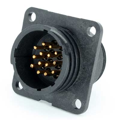 Panel Mounted Receptacle 9 x Pin